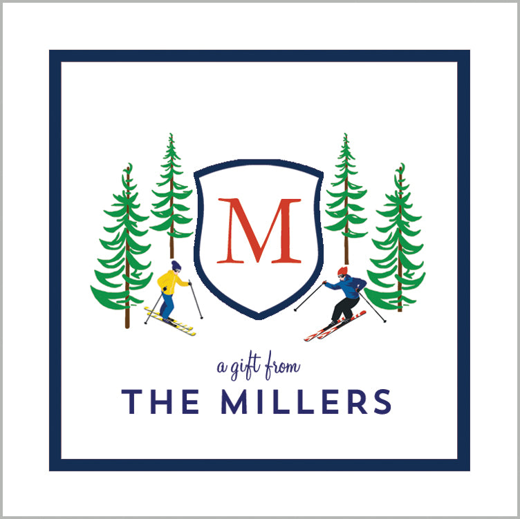 Ski Resort Gift Sticker | Set of 24