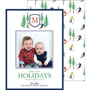 Ski Resort Holiday Photo Card