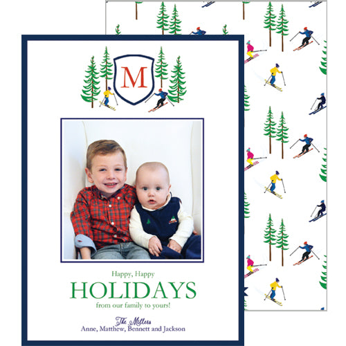 Ski Resort Holiday Photo Card