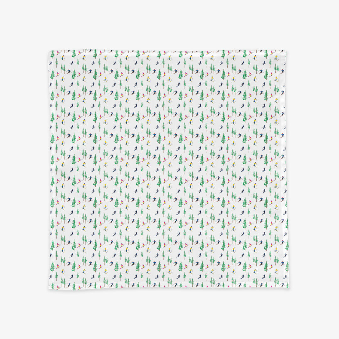 20"x20" Dinner Napkin Set of 4 | Ski Resort
