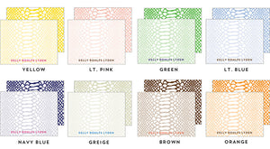 Snakeskin Flat Notecards - More Colors