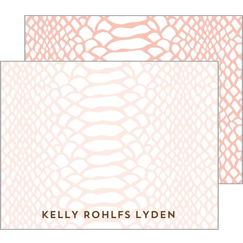 Snakeskin Flat Notecards - More Colors