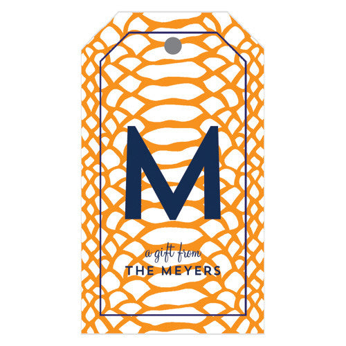 Snakeskin Personalized Gift Tags | More Colors