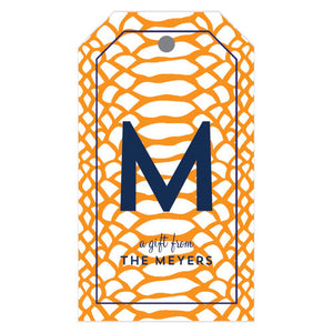 Snakeskin Personalized Gift Tags | More Colors