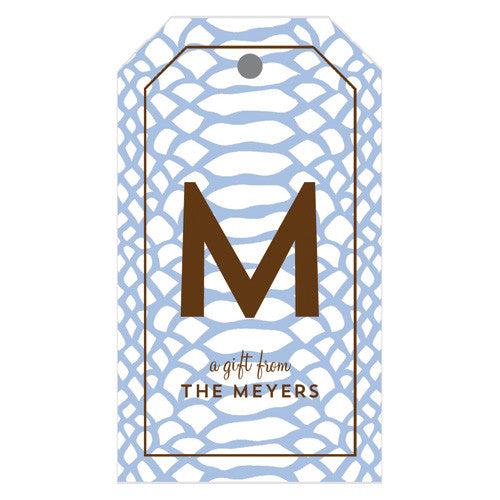 Snakeskin Personalized Gift Tags | More Colors