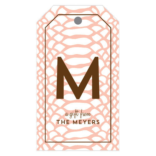 Snakeskin Personalized Gift Tags | More Colors