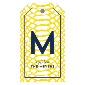 Snakeskin Personalized Gift Tags | More Colors