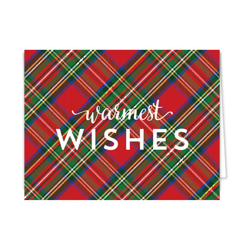 In Stock Folded Notecard Set of 10 | Tartan Plaid