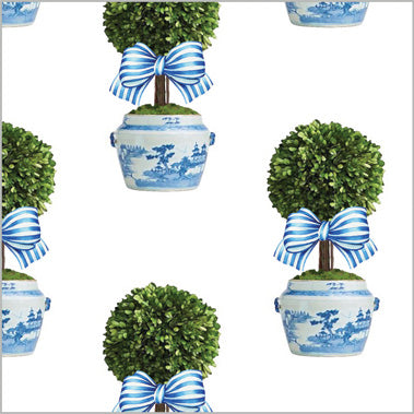 Striped Topiary Tree Gift Wrap Sheets