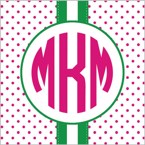 Hot Pink Swiss Dot Gift Sticker - Set of 24