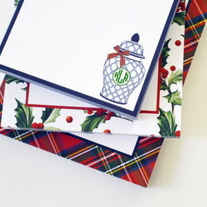 Christmas Holly Personalized Notepad