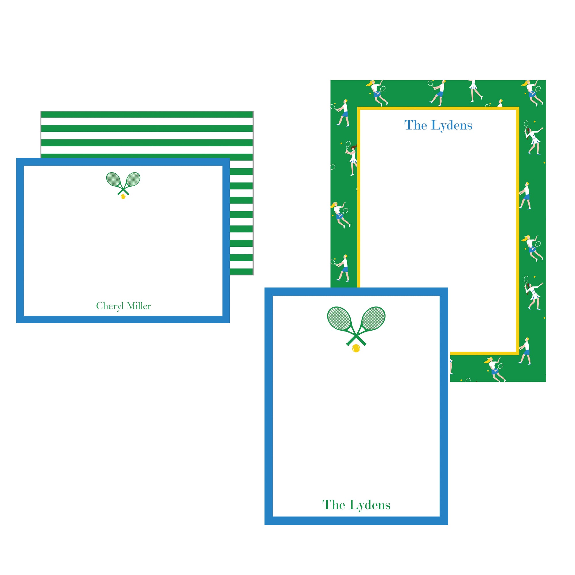 Tennis Whites Stationery Gift Set