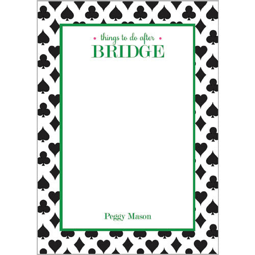 Things to Do AFTER Bridge Personalized Notepad