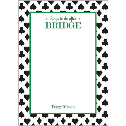 Things to Do AFTER Bridge Personalized Notepad Wholesale