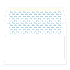 Transportation Baby Personalized Flat Notecards