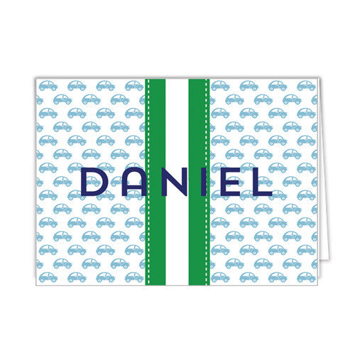 Transportation Personalized Folded Notecards - More Colors