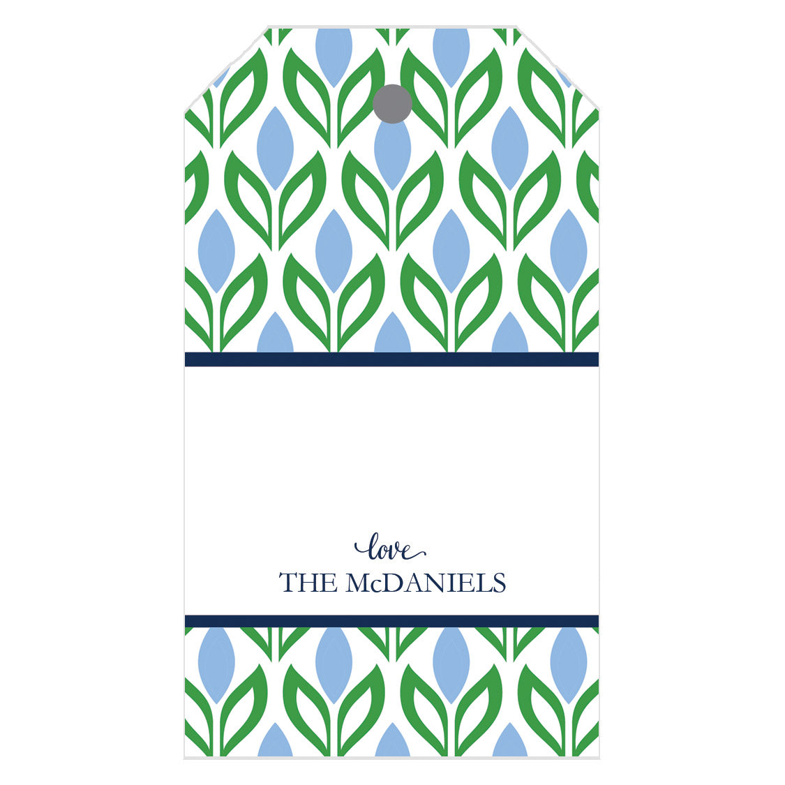Blue Tulips Personalized Gift Tags