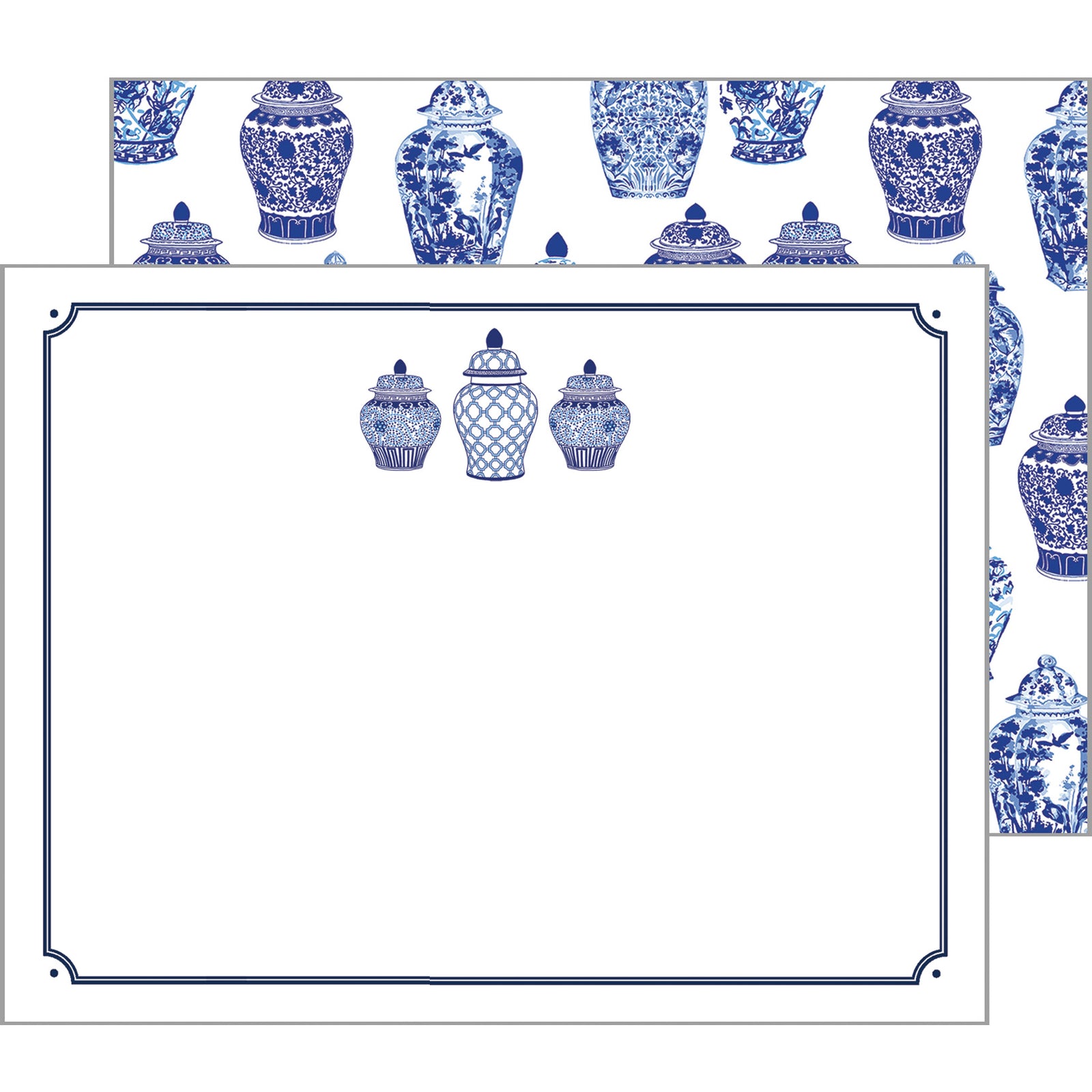 In Stock Flat Notecard Set of 10 | Ginger Jars