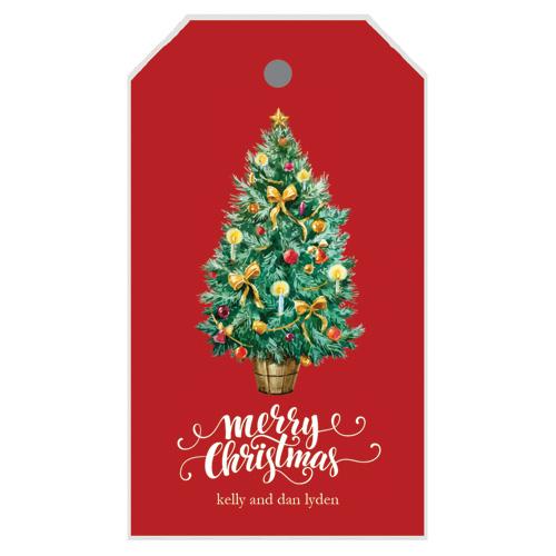 Vintage Christmas Tree Gift Tags Wholesale