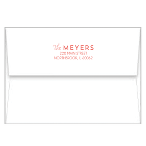 Watercolor Brushstrokes Personalized Flat Notecards