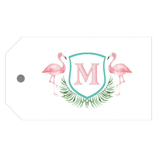 Watercolor Pink Flamingo Personalized Gift Tags Wholesale