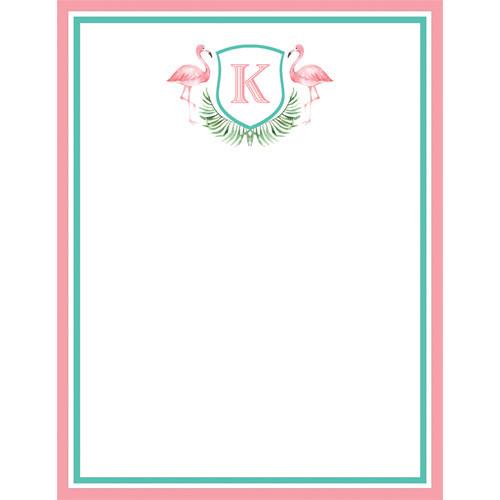Watercolor Pink Flamingo Personalized Notepad Wholesale