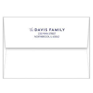 Watercolor Sailboats A2 Birth Announcement Card