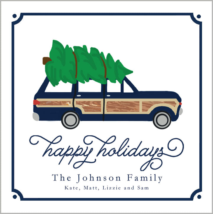 Woodie Jeep Wagoneer Gift Stickers | Set of 24