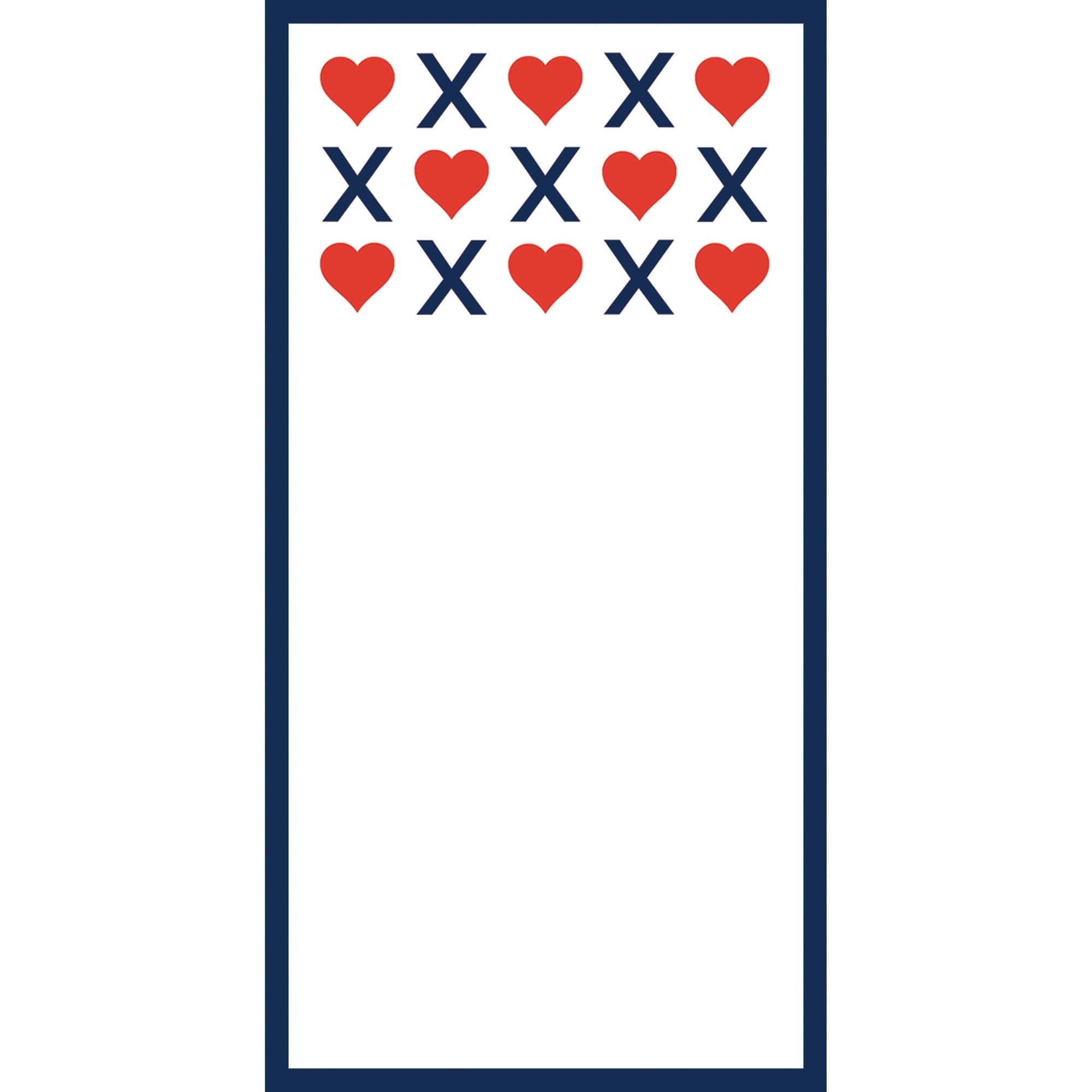 Stock Shoppe: 4.25x8.5 XOXO List Notepad