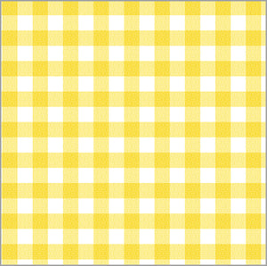 Gingham Check Gift Wrap Sheets | Yellow